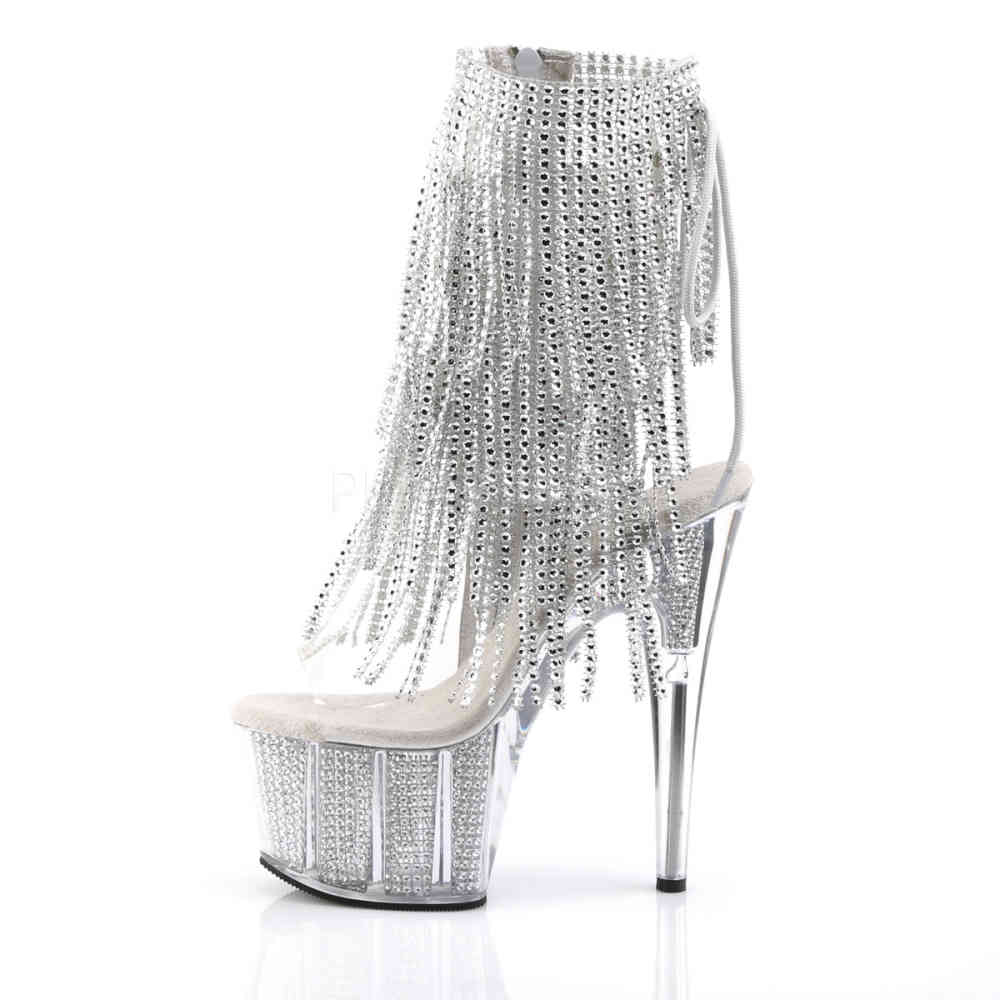Pleaser - ADORE1017SRS Bottes de plateforme, Pole dance chaussures - Chaussures de pole dance - Couleur argent Product image